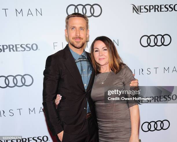 Ryan Gosling and Donna Gosling attend Audi Canada And Nespresso Host The Post-Screening Event For "First Man" During The Toronto International Film...