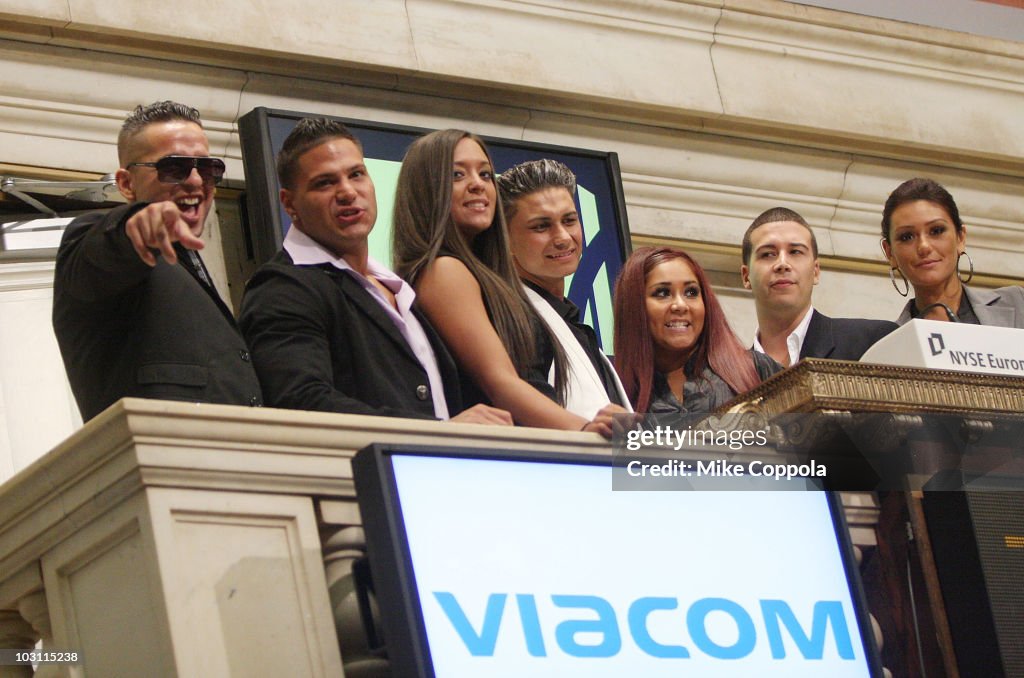 Cast Of "Jersey Shore" Rings The NYSE Opening Bell - July 27, 2010