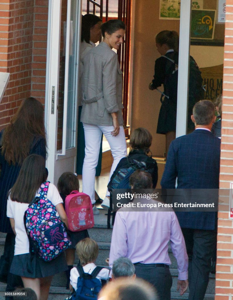 Princess Leonor And Princess Sofia Start School