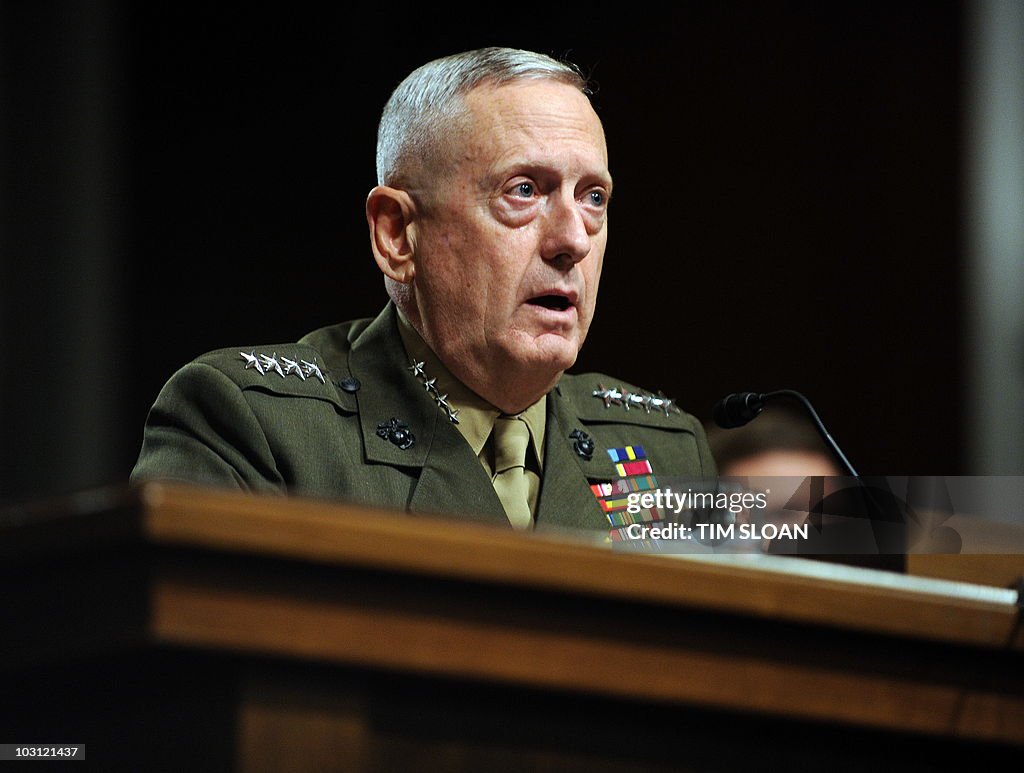 US Marine Corps General James Mattis tes