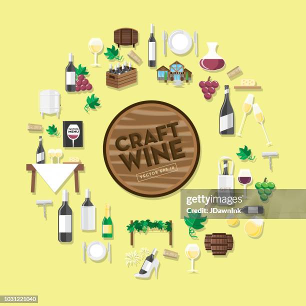 craft wine tasting background design template - dinner setting background stock illustrations