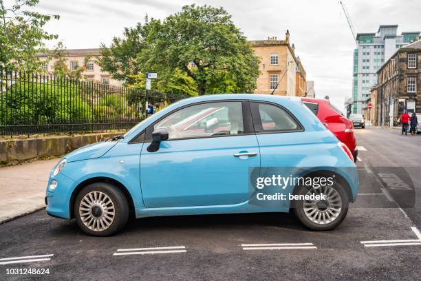 fiat 500 engine - parking space stock pictures, royalty-free photos & images