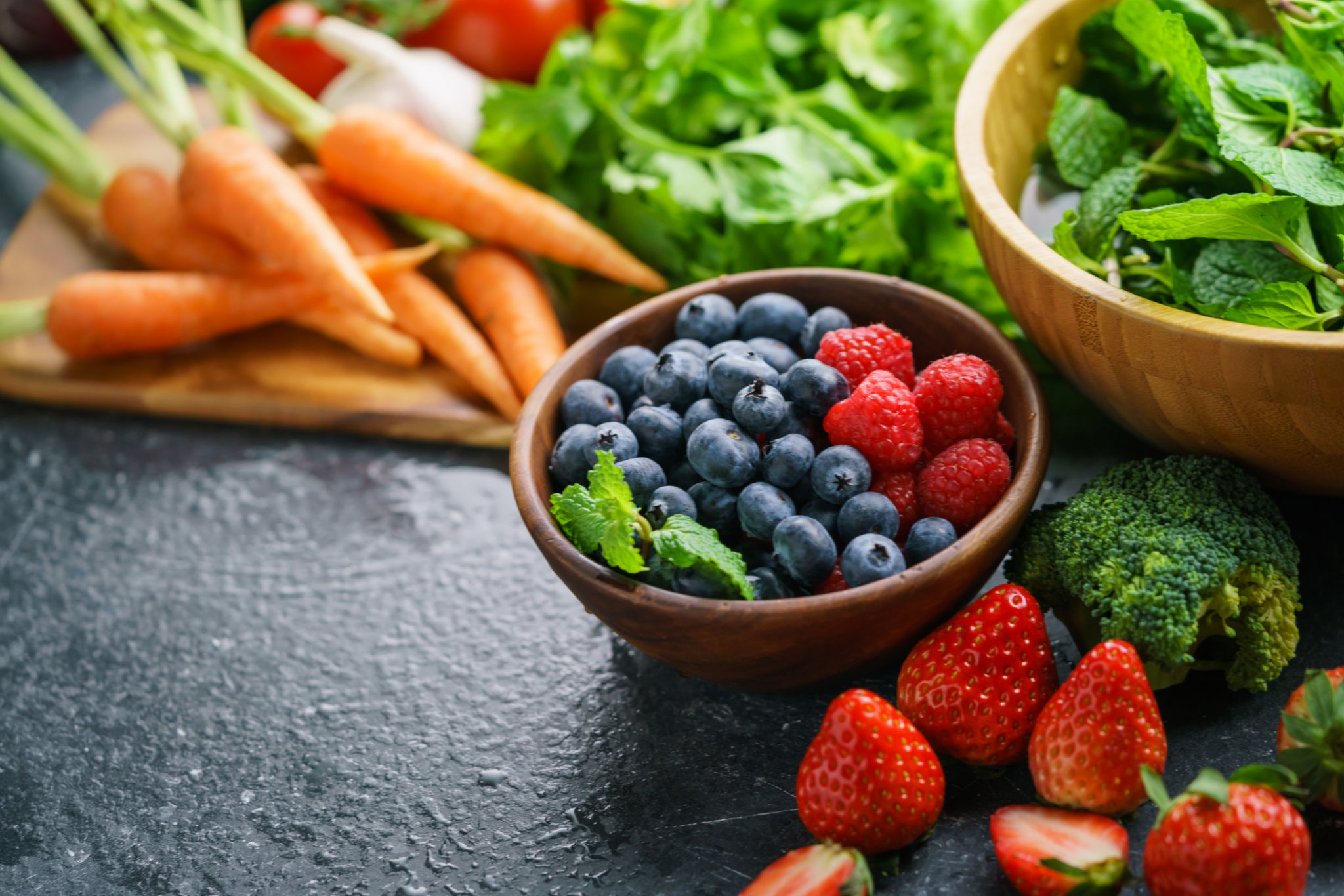 healthy fruits vegetables