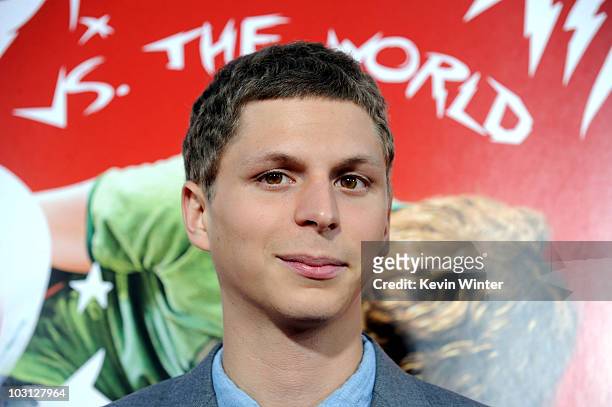 Actor Michael Cera arrives at the premiere of Universal Pictures' "Scott Pilgrim Vs. The World" at the Chinese Theater on July 27, 2010 in Los...