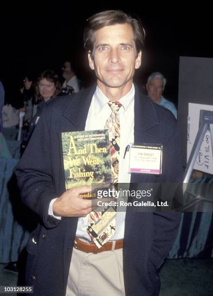 Actor Dirk Benedict attends the American Booksellers Association Convention and Trade Exhibit '94 on May 28, 1994 at Los Angeles Convention Center in...