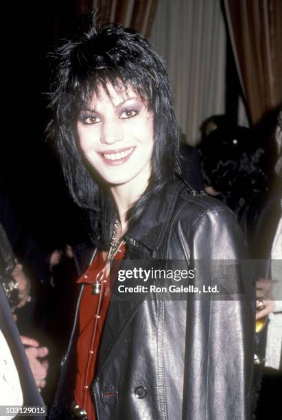 Musician Joan Jett attends Michael Jackson's Party on February 7, 1984 at The Museum of Natural History in New York City.