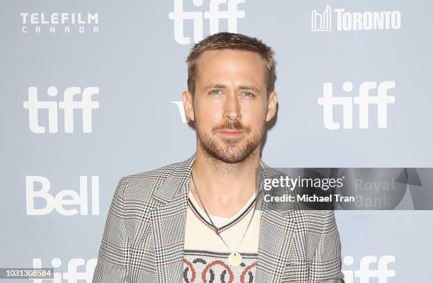 Ryan Gosling arrives to the premiere/photo call of "First Man" held during the 2018 Toronto International Film Festival on September 11, 2018 in...