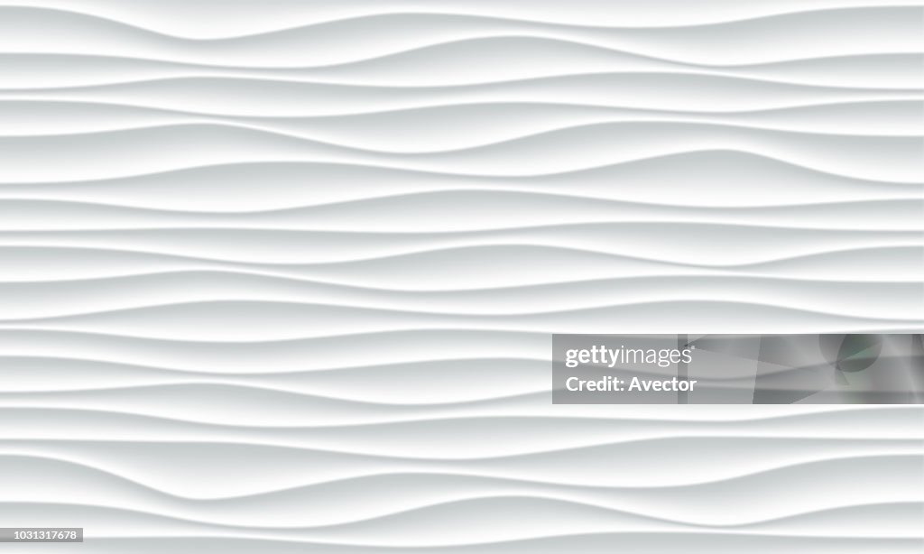White Wave Pattern Background With Seamless Horizontal Wave Wall ...