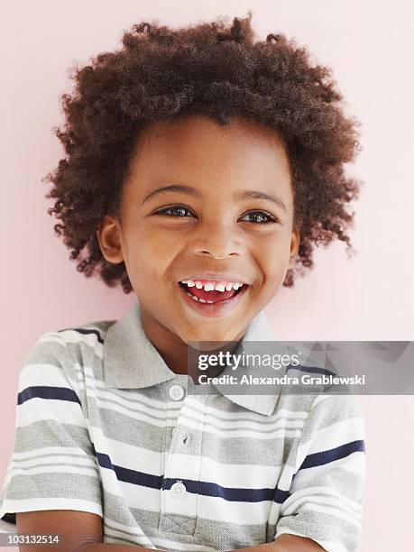 boy laughing - afro hairstyle bildbanksfoton och bilder