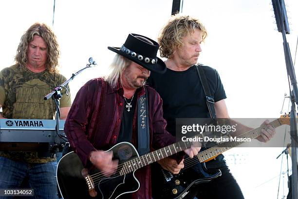 Special, Bobby Capps, Donnie Van Zant, and Danny Chauncey, perform during Day 3 of the 2010 Hullabalou Music Festival at Churchill Downs on July 25,...