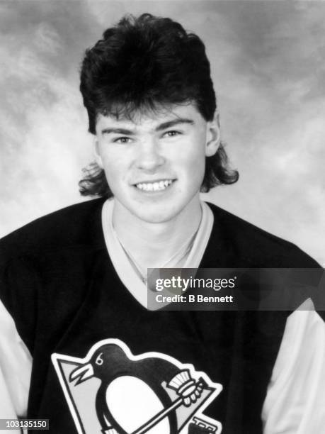 Jaromir Jagr of the Pittsburgh Penguins poses for a portrait circa October, 1990 in Pittsburgh, Pennsylvania.