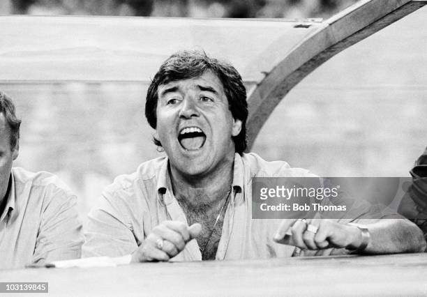 Terry Venables, Barcelona coach, during the Gamper Tournament match against Ajax Amsterdam held at The Nou Camp Stadium, Barcelona on 18th August...
