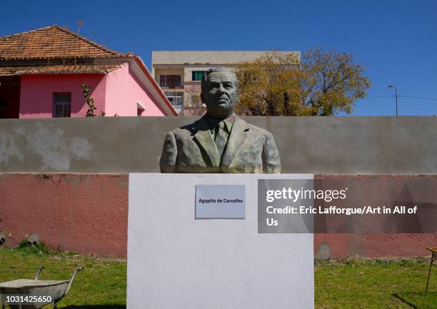 Agapito de Carvalho statue, Huila Province, Lubango, Angola on July 20, 2018 in Lubango, Angola.