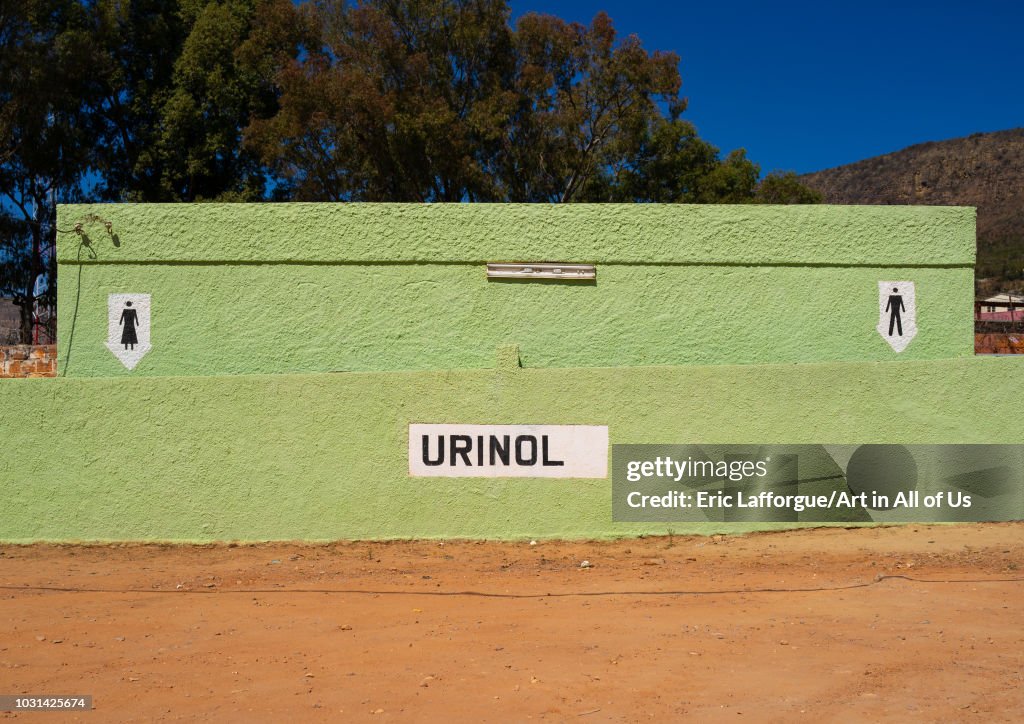 Urinal in senhora do Monte park, Huila Province, Lubango, Angola...