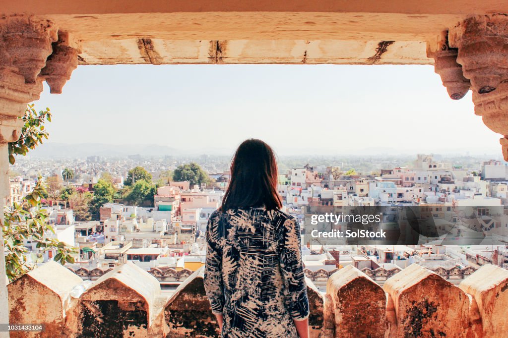 Admiring the City of Udaipur