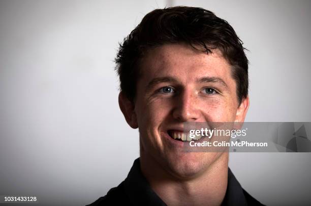 England international rugby union player Tom Curry, pictured at Sale Sharks training ground, Carrington, Cheshire, the club he plays for.