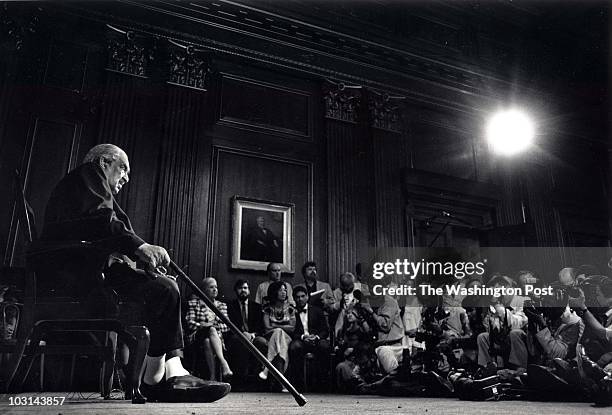 The first black American, Thurgood Marshall, appointed to the Supreme Court retires at age 82, in Washington, DC on June 27, 1991.