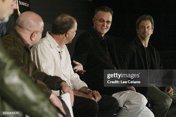 Moderator Alan Heim, Jamie Selkirk, Lee Smith and William Goldenberg