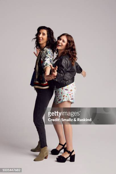 Aline Brosh McKenna and Rachel Bloom from The CW Television Network's 'Crazy Ex-Girlfriend' poses for a portrait in the Getty Images Portrait Studio...