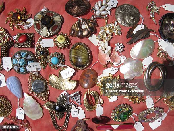 vintage brooches - vintage brooch stock pictures, royalty-free photos & images