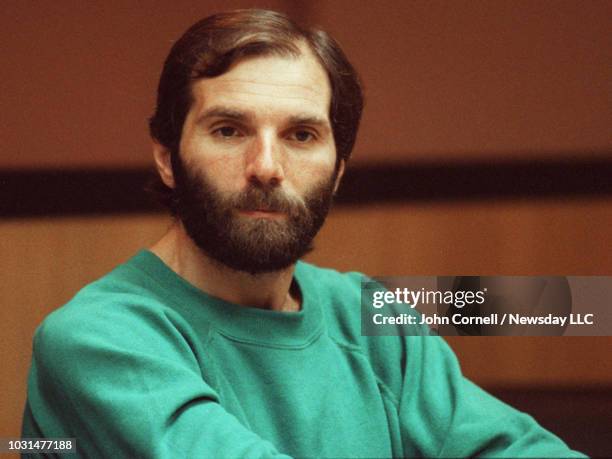 Convicted killer Ronald DeFeo in court on June 24, 1992 during a hearing seeking a new trial on charges he murdered his family in Amityville, New...