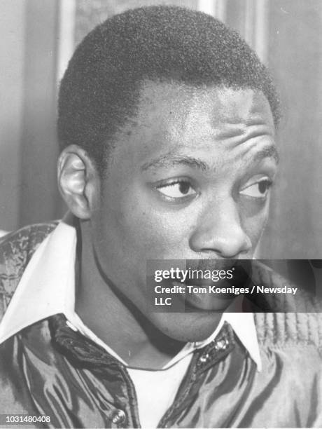 Comedian Eddie Murphy poses at his mother's home in Roosevelt, N.Y. On November 16, 1981.