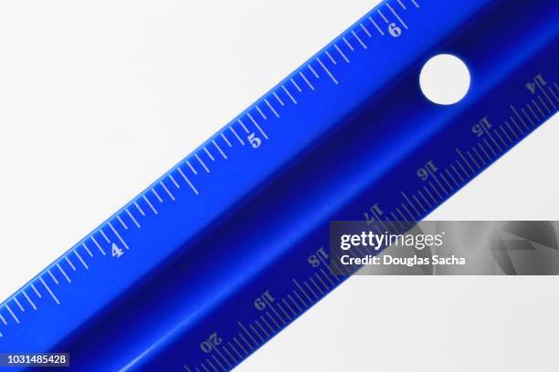 White Measuring Ruler Closeup Of A Measuring Ruler On A White Background High-Res Stock Photo ...