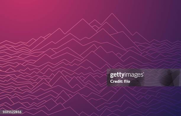 ilustrações de stock, clip art, desenhos animados e ícones de line waves abstract - sacudindo