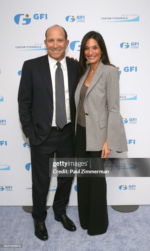 Cantor Fitzgerald CEO Howard Lutnick and Allison Lambert attend... News