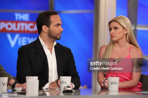 George Papadopoulos joins the Hot Topics table on The View, Tuesday 9/11. The former Trump campaign adviser was sentenced today to 14 days in jail...