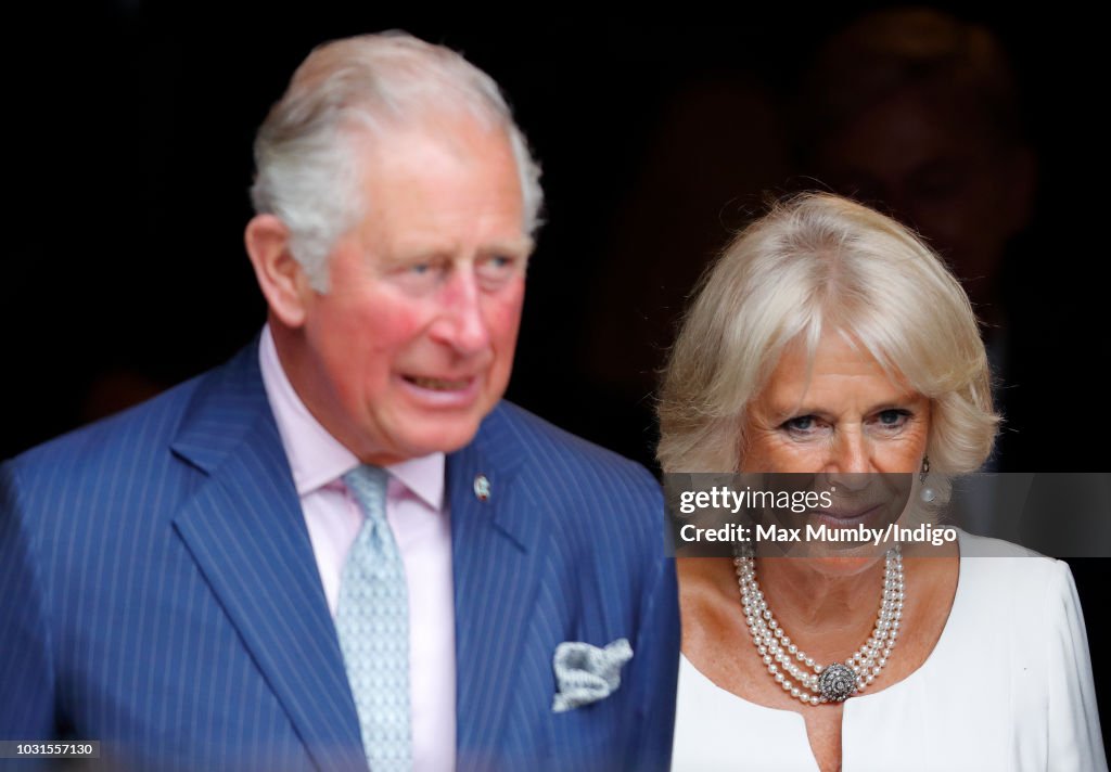 The Prince Of Wales And Duchess Of Cornwall Visit The 'Maiden' Yacht