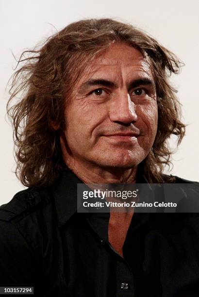 Singer Luciano Ligabue attends the meeting with the jury during Giffoni Experience 2010 on July 29, 2010 in Giffoni Valle Piana, Italy.