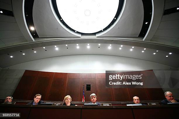 Members of the Adjudicatory Subcommittee of the House Committee on Standards of Official Conduct, Rep. G.K. Butterfield , Chair Zoe Lofgren , ranking...