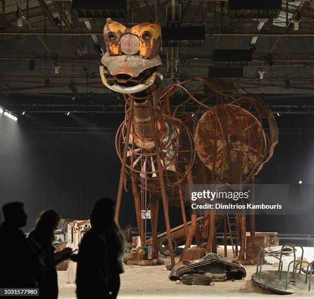 General view during the Coach 1941 front Row during New York Fashion Week at Pier 94 on September 11, 2018 in New York City.