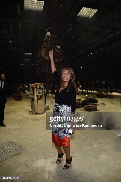 Nina Garcia attends the Coach 1941 front Row during New York Fashion Week at Pier 94 on September 11, 2018 in New York City.