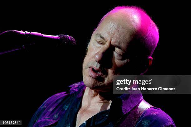 Mark Knopfler performs in concert at Plaza de Toros de Las Ventas on July 29, 2010 in Madrid, Spain.