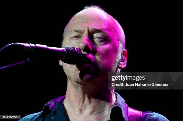 Mark Knopfler performs in concert at Plaza de Toros de Las Ventas on July 29, 2010 in Madrid, Spain.