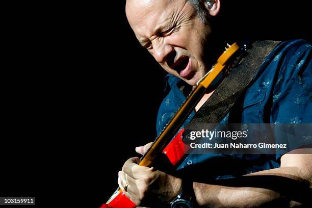 Mark Knopfler performs in concert at Plaza de Toros de Las Ventas on July 29, 2010 in Madrid, Spain.