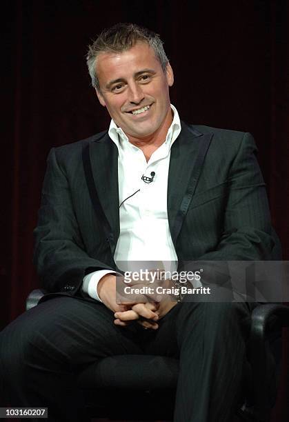 Matt LeBlanc speaks at the Episodes panel during the 2010 CBS Summer TCA tour Day 2 at The Beverly Hilton hotel on July 29, 2010 in Beverly Hills,...