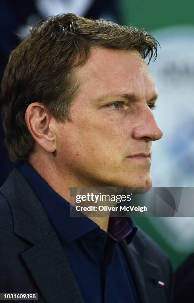 Belfast , Ireland - 11 September 2018; Israel manager Andi Herzog during the International Friendly match between Northern Ireland and Israel at the...