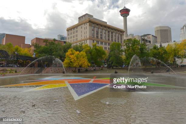 General view of the Calgary Olympic Plaza. After the city of Graz in Austria, a main contender for hosting the 2026 Winter Olympics, dropped out of...