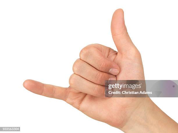 Getty Hand Sign 157 Call Me Hand Sign Stock Photos, High-Res Pictures, and Images ...