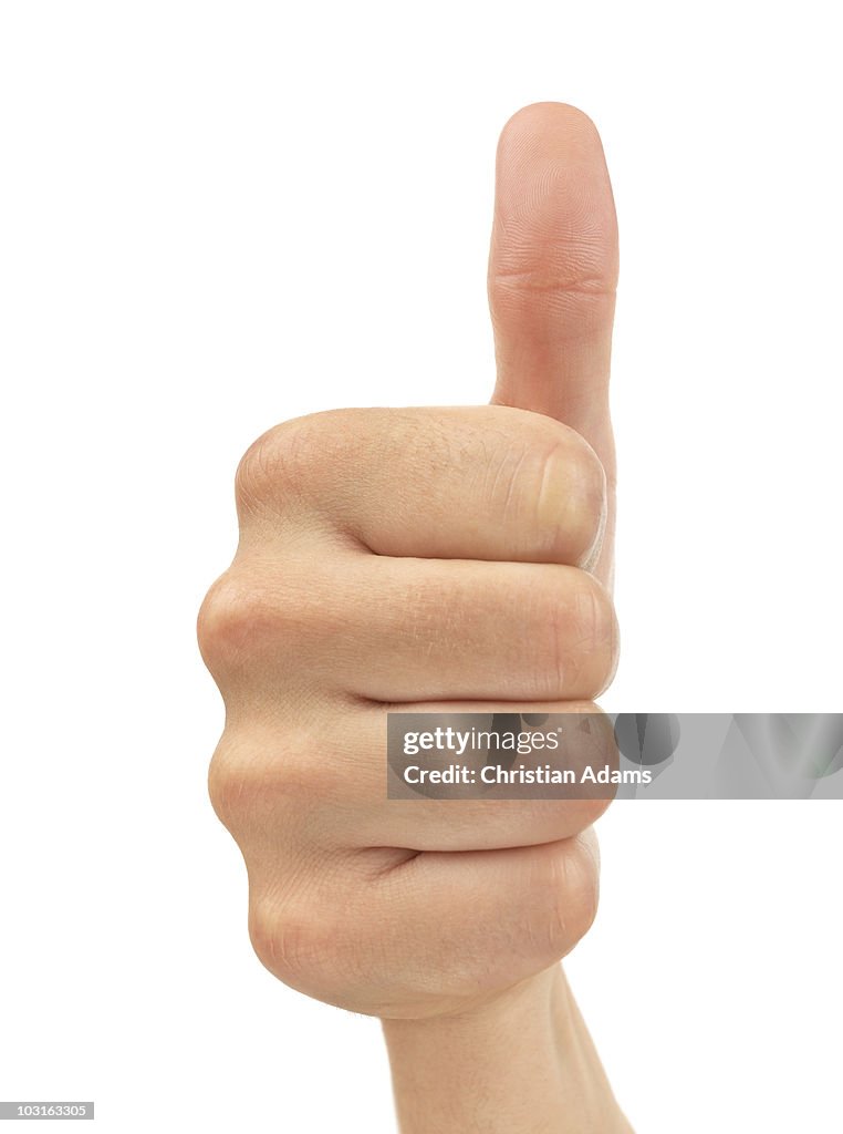 Hand sign - thumbs up