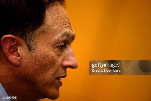 Yaseen Anwar, acting governor of the State Bank of Pakistan, speaks during a news conference in Karachi, Pakistan, on Friday, July 30, 2010....