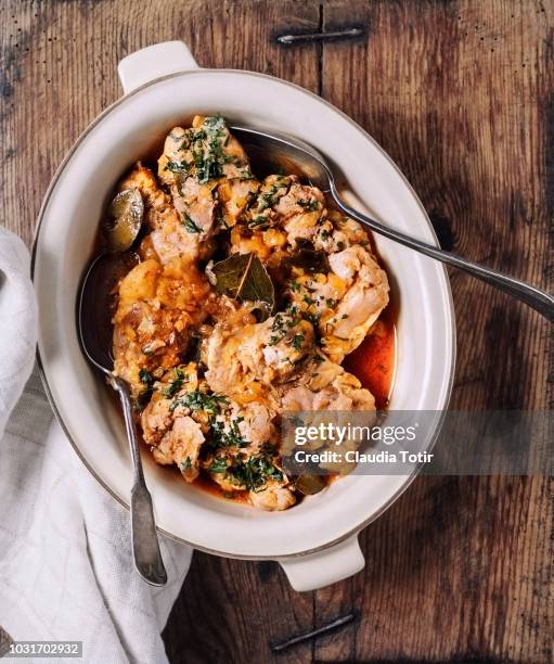 chicken stew - casserole stock pictures, royalty-free photos & images