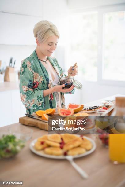 sweet breakfast is my favourite! - belgium waffles stock pictures, royalty-free photos & images