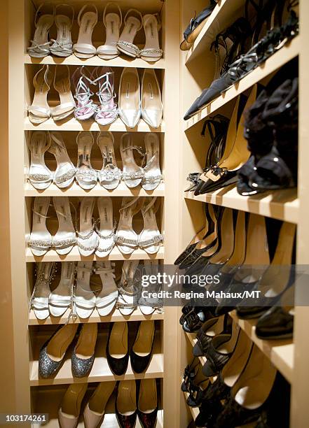 General view during a portrait session with Donald Trump, Melania Trump and their son Barron Trump on April 14, 2010 in New York City.