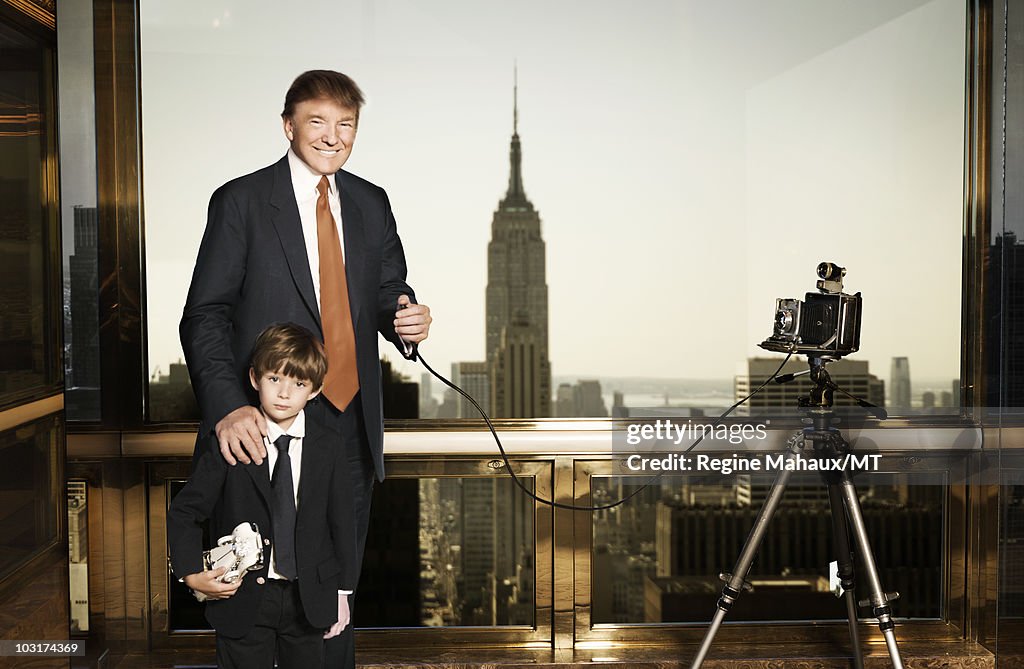 Melania, Donald, And Barron Trump At Home Shoot
