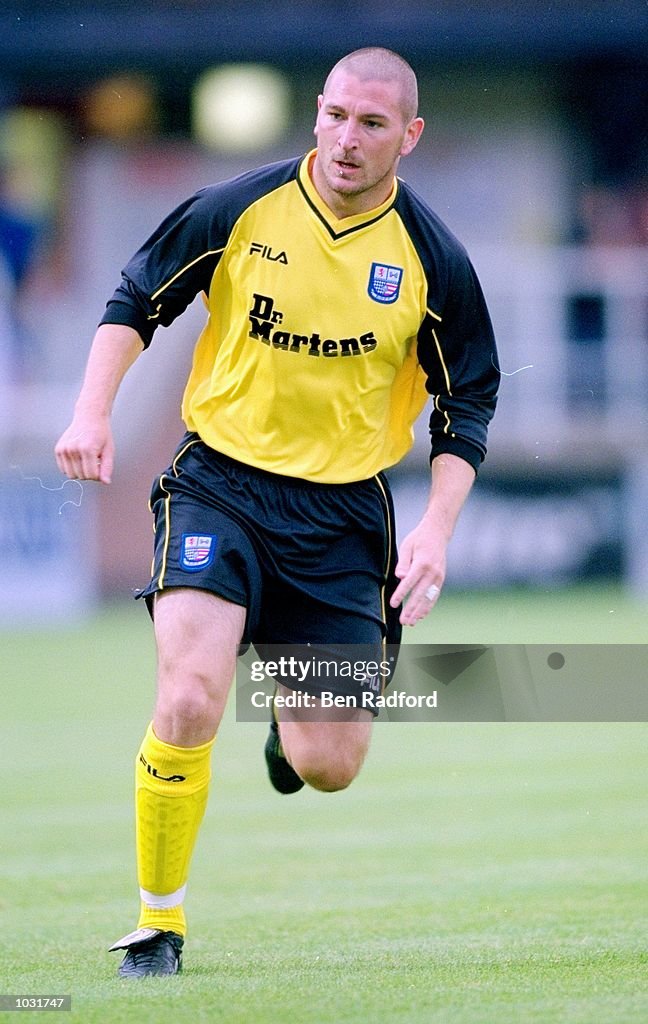 Duane Darby of Rushden & Diamonds during the pre-season friendly ...