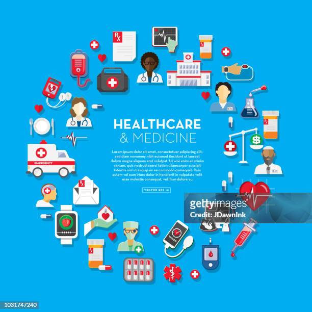 healthcare and medicine design template - diabetes stock illustrations